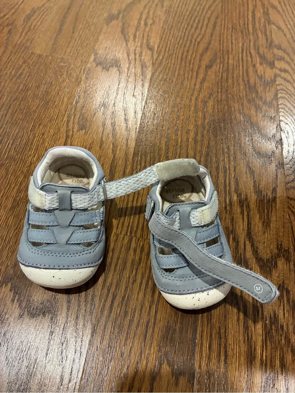 Stride Rite Light Gray Baby Fisherman Sandals